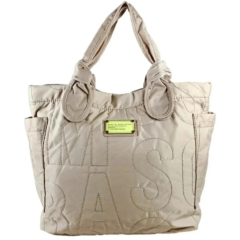 Marc by Marc Jacobs beige nylon handbag